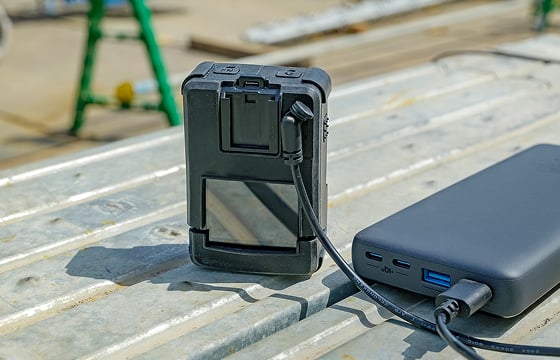モバイル充電で長時間撮影