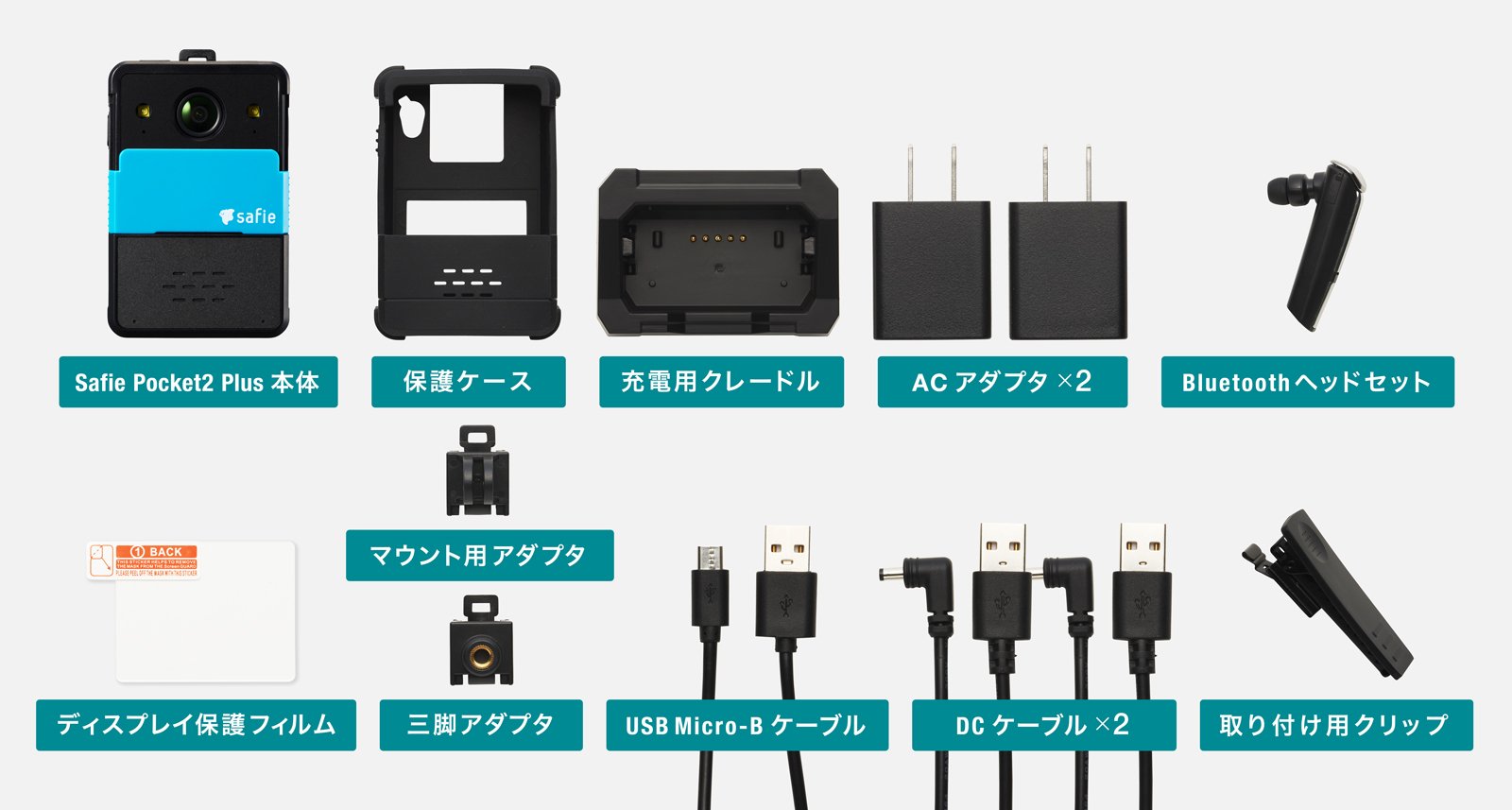 Safie Pocket2 Plusの同梱物一覧